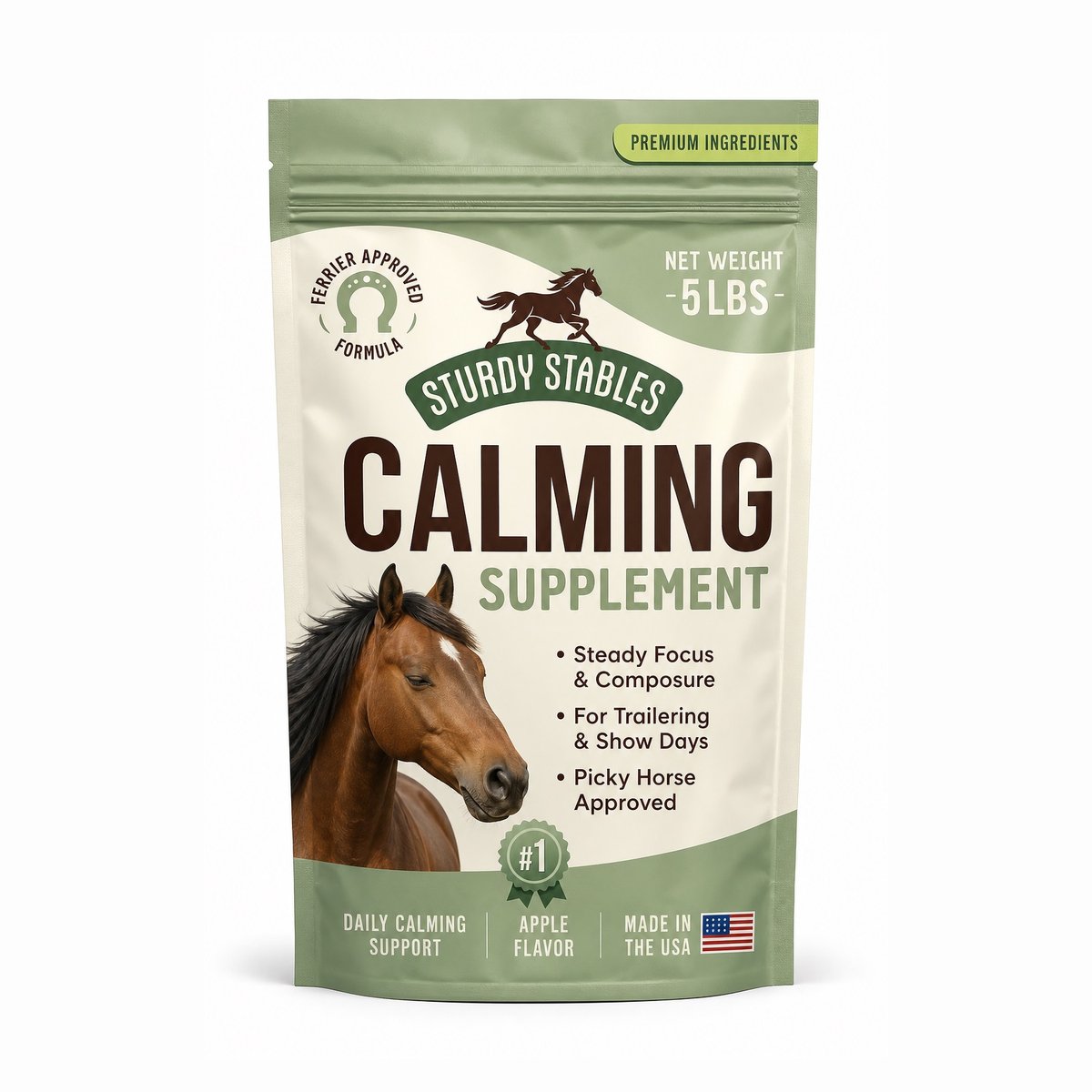 Calming supplement front